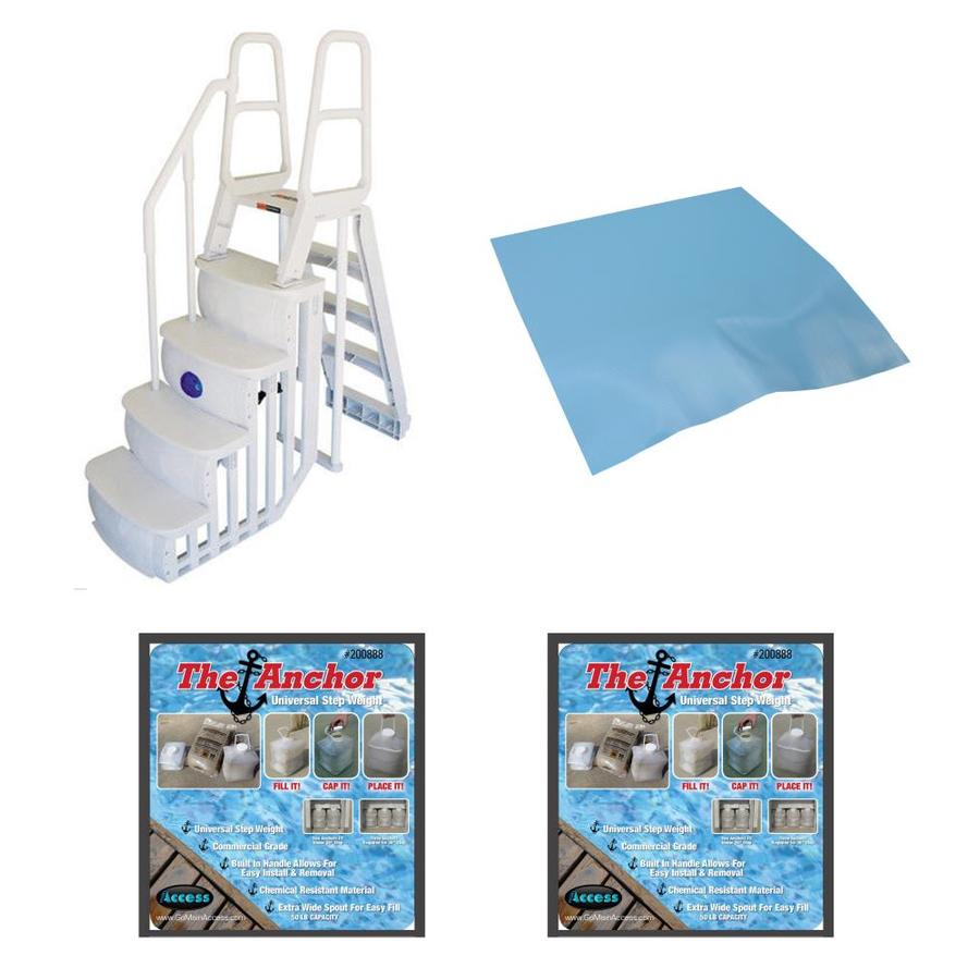 main access smart step and ladder system above ground swimming pool 30303