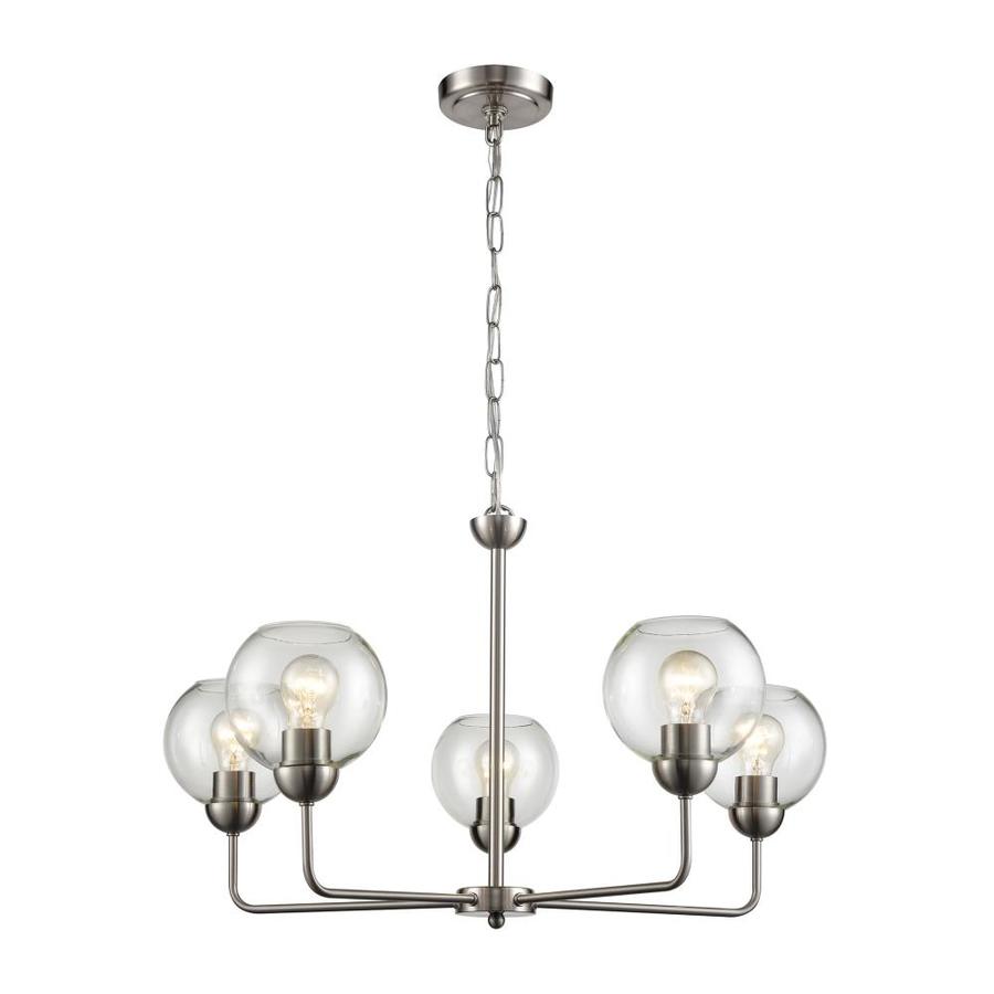 modern 5 light chandelier