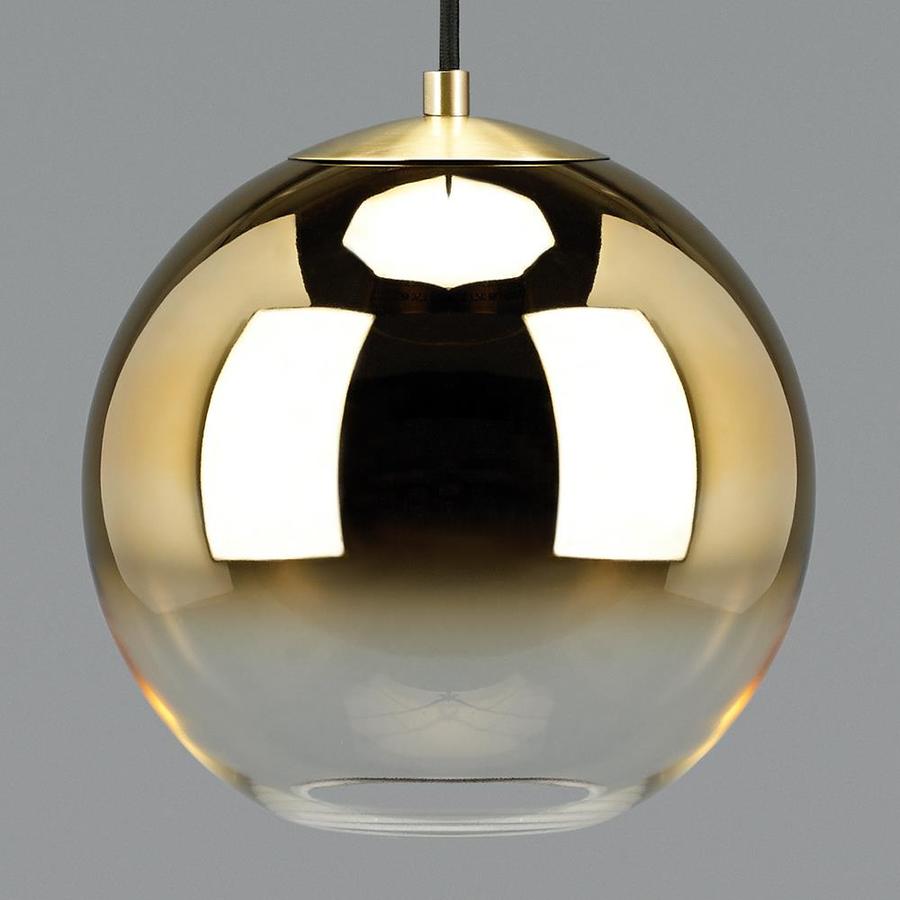 Antique Brass Ombre Moderncontemporary Mirrored Glass Globe Pendant Light In The Pendant