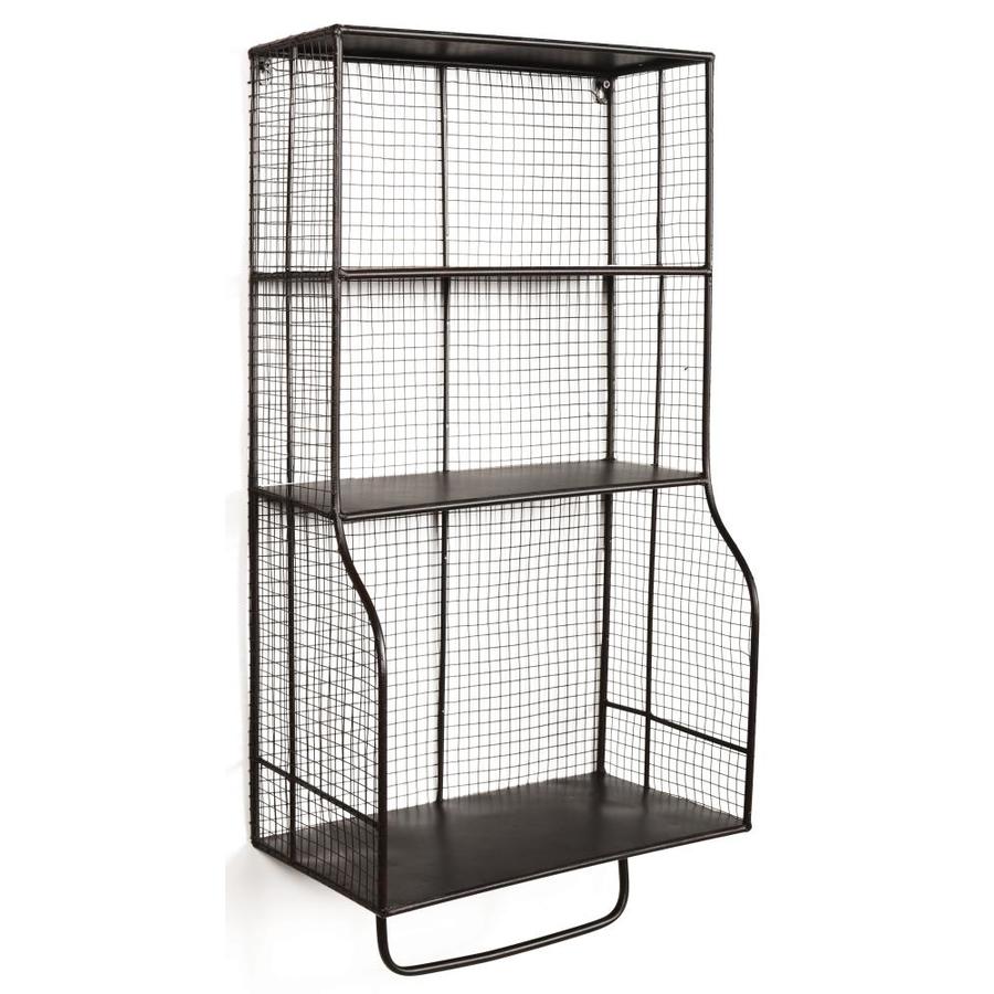 Linon 17 In L X 30 9 In H X 10 In D Metal Floating Shelf In The Wall Mounted Shelving Department At Lowes Com