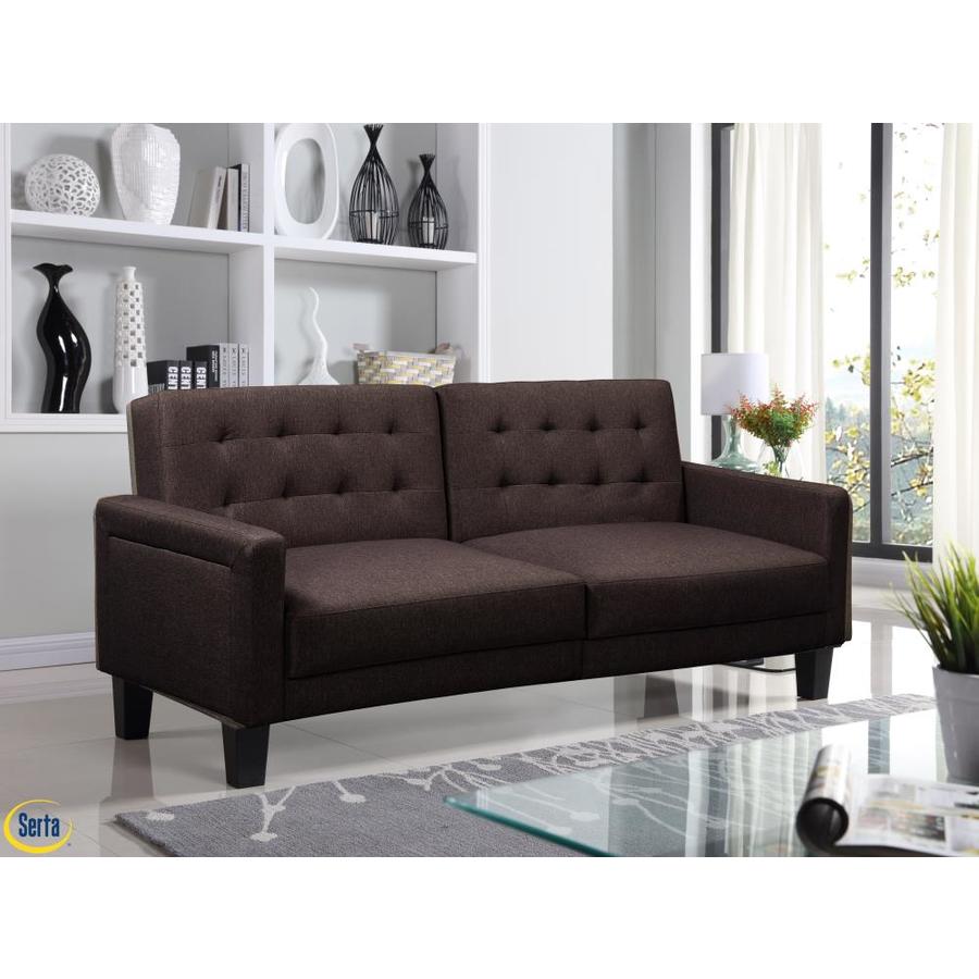 Serta Orlando Serta Multifunctional Sofa, Convertible to Bed, Amber in