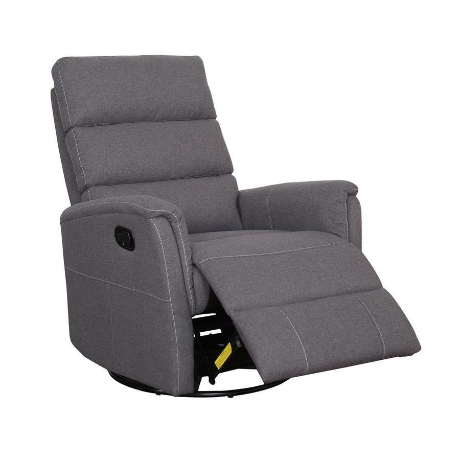 gray swivel glider recliner