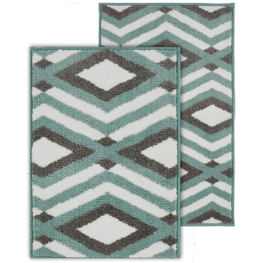 Chesapeake Merchandising Regal 34 In X 21 In Polyester Memory Foam Bath Rug In The Bathroom Rugs Shower Mats Department At Lowes Com