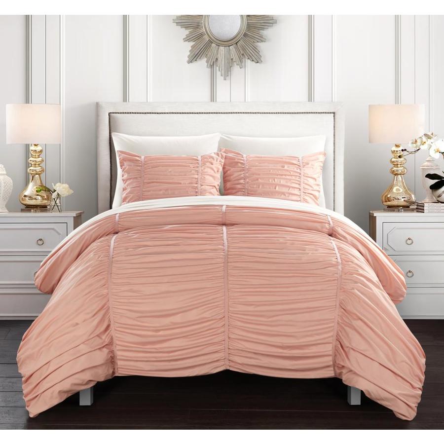 Chic Home Design Kaiah 5Piece Coral Twin Extra Long Comforter Set in