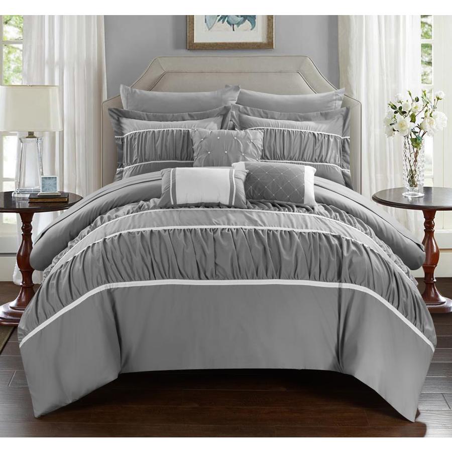 New Gray Comforter Bedroom Ideas with Modern Garage