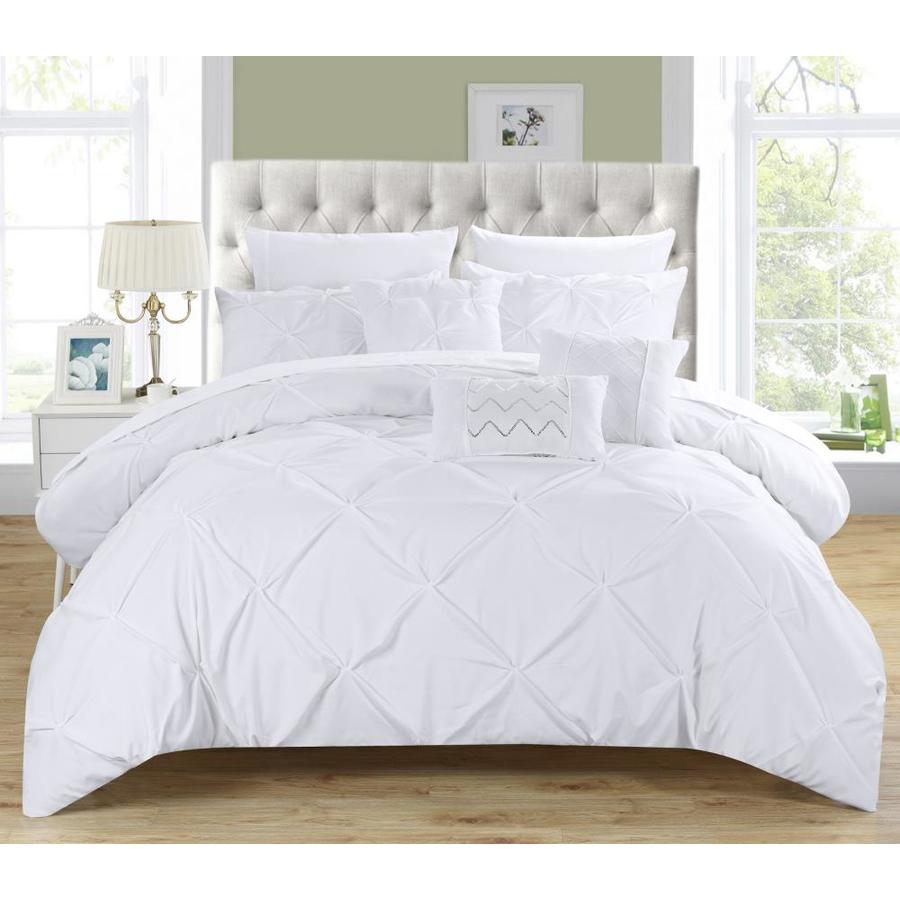 Chic Home Design Hannah White Twin 8pc Comforter Set in the Bedding Sets department at www.bagsaleusa.com/louis-vuitton/