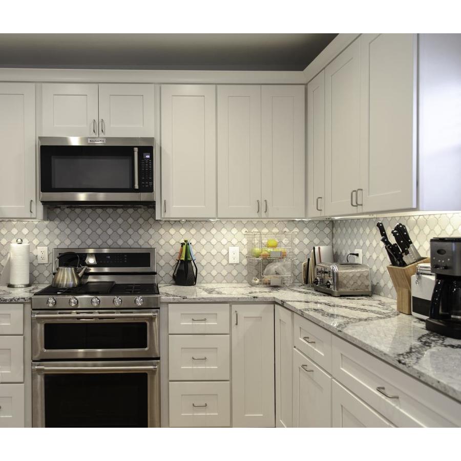 Design House Brookings Ready To Assemble 15 X 24 X 12 In Wall Cabinet Style 1 Door In White In The Stock Kitchen Cabinets Department At Lowes Com