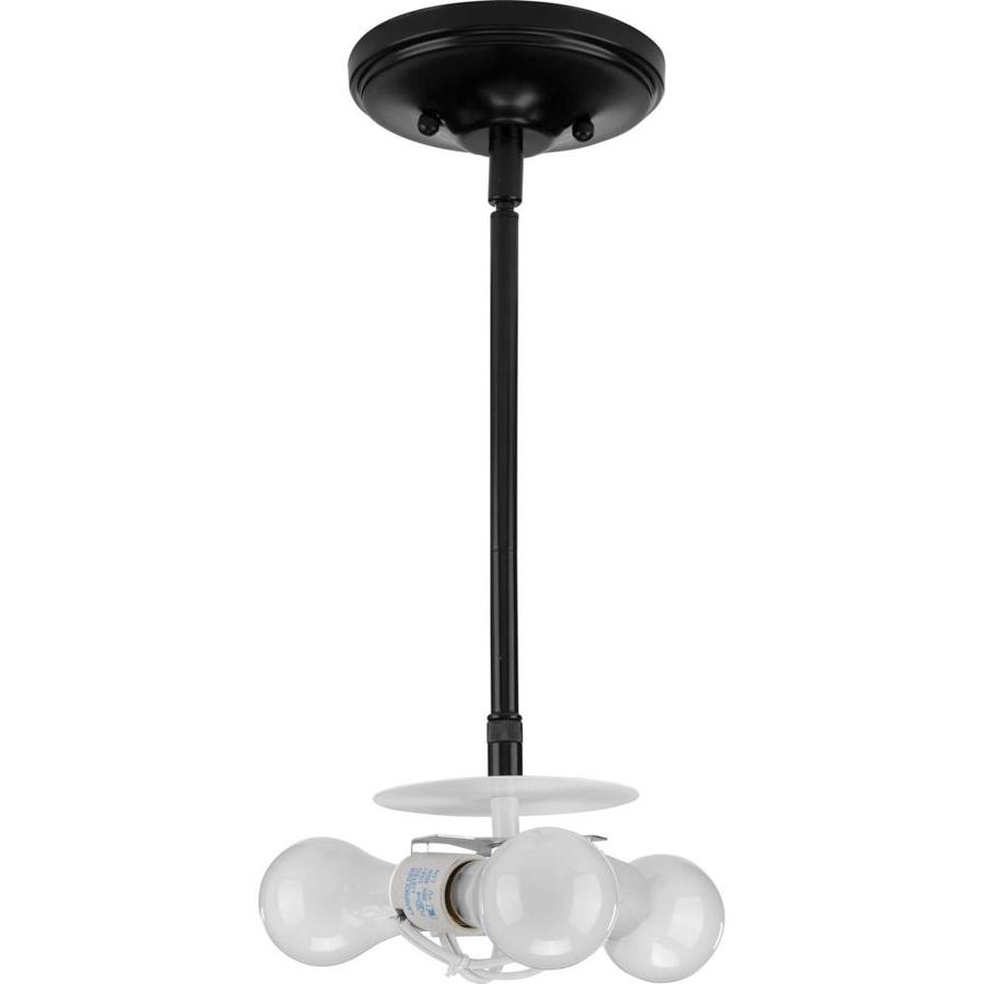 Progress Lighting Markor Black Downrod Pendant Stem Light Kit in the