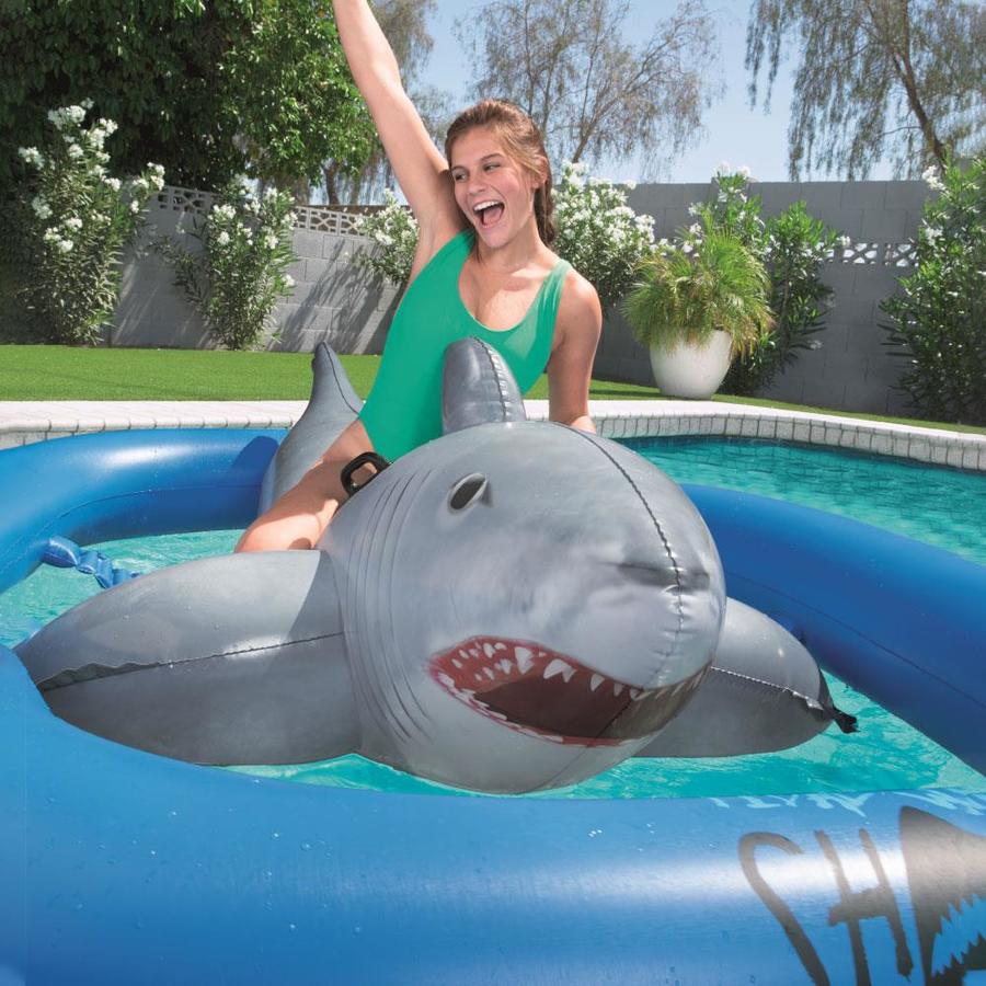 realistic shark pool toy