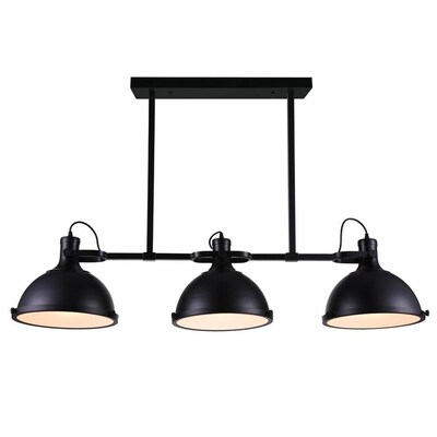 CWI Lighting Strum 3-Light Black Rustic Chandelier CWI Lighting Strum 3-Light Black Rustic Chandelier