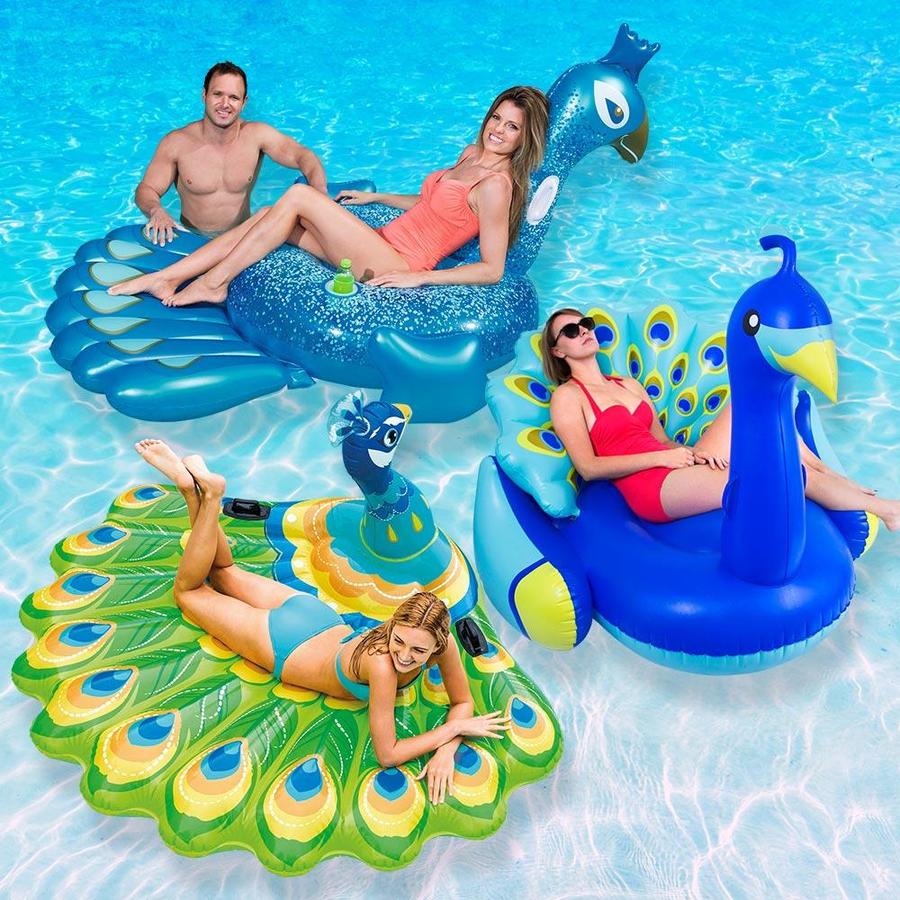 giant peacock pool float