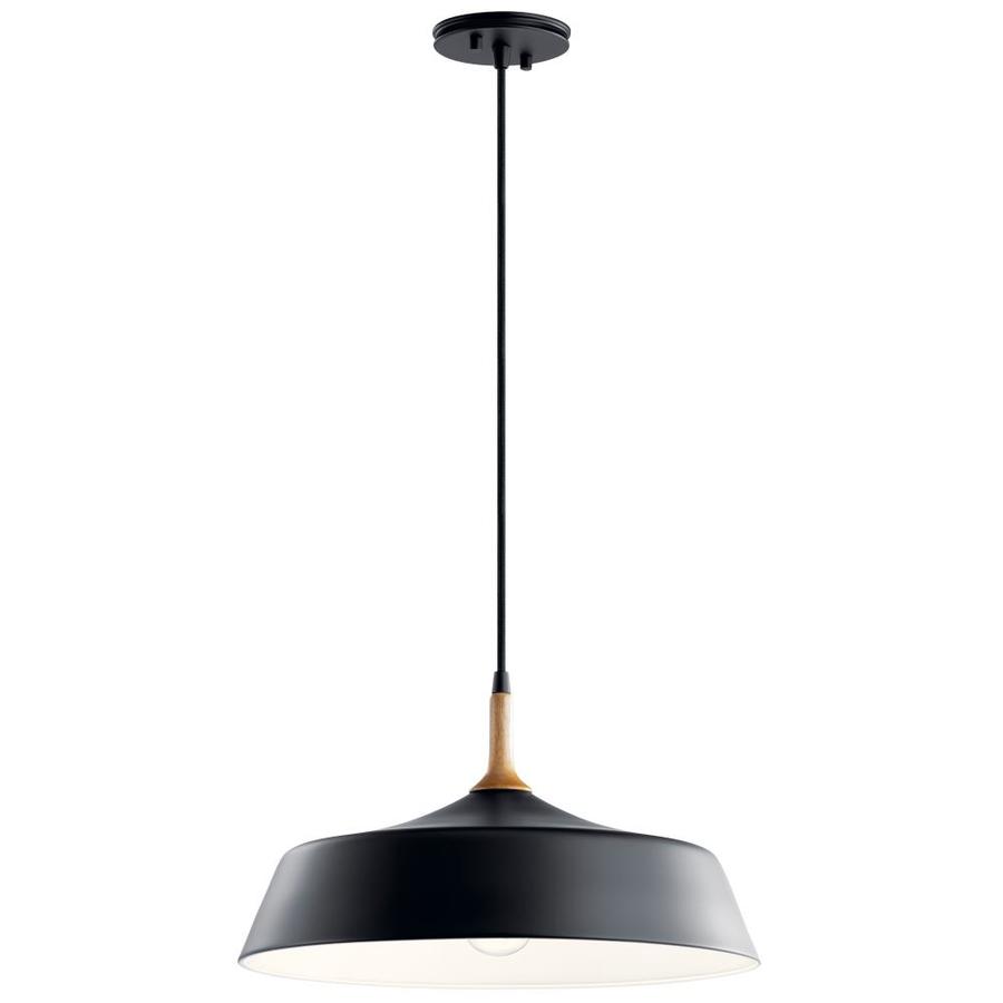 mid century black pendant light