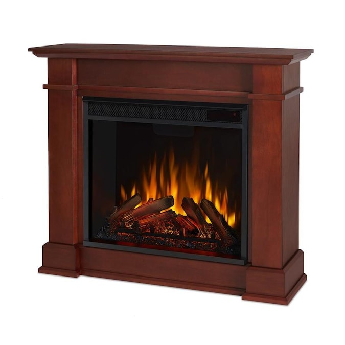 Real Flame 36.3in W Dark Espresso FanForced Electric Fireplace in the