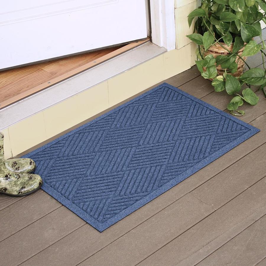 Bungalow Flooring Bungalow Flooring 2ft x 3ft Blue Rectangular Indoor