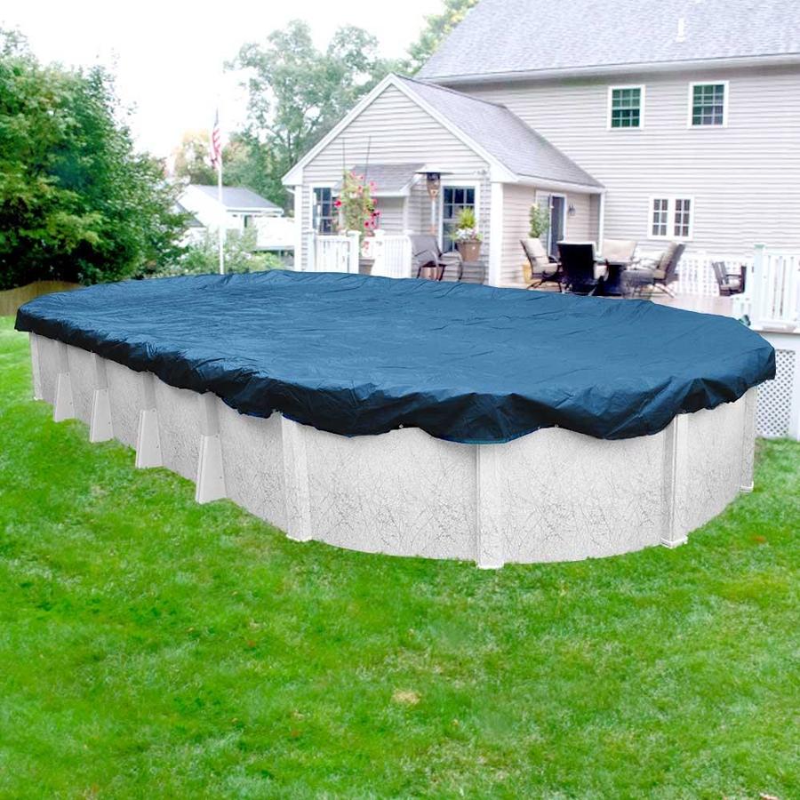 Robelle Robelle Super Winter Pool Cover For Oval Above Ground Swimming Pools 12 X 18 Ft Pool In The Pool Covers Department At Lowes Com