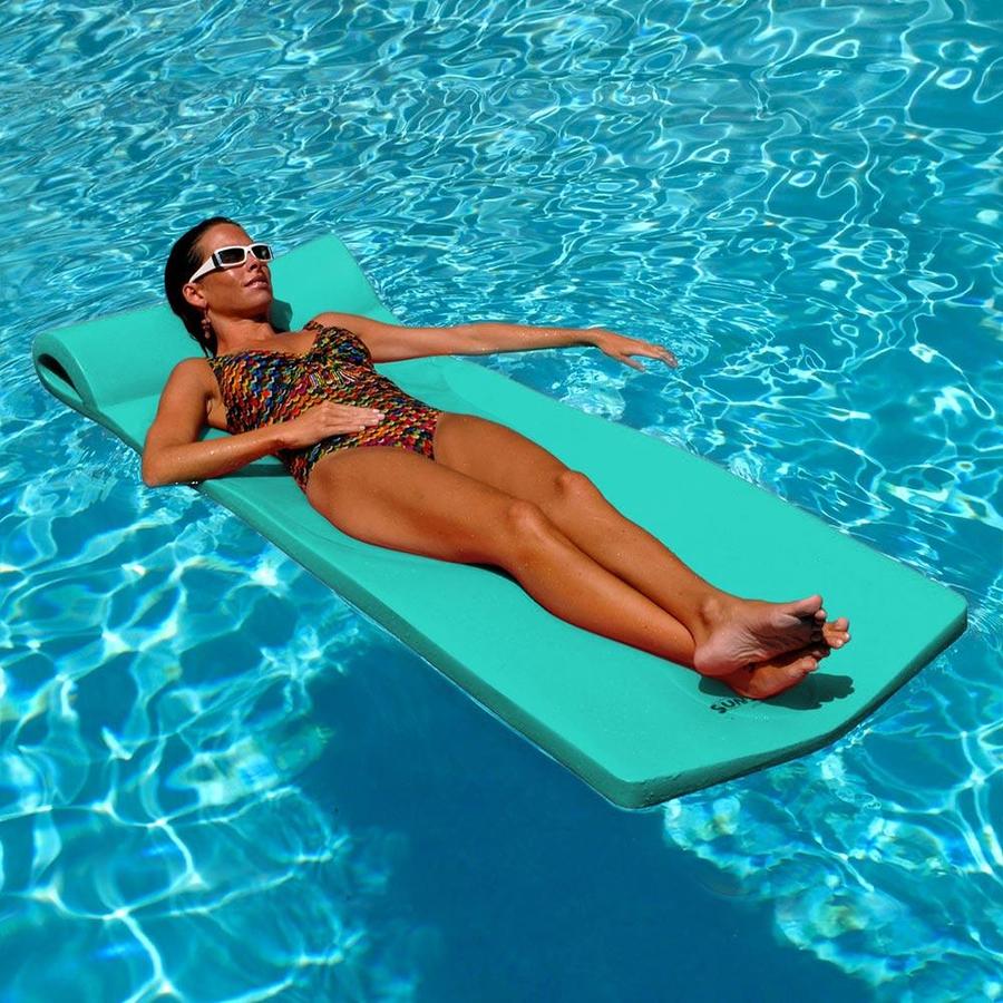 Teal Pool Mate 3X-Large Foam Mattress Swimming Pool Float