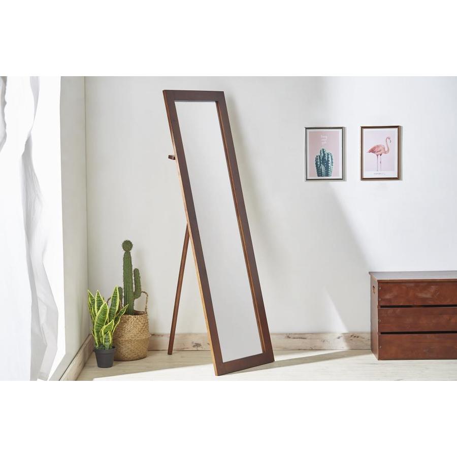 ORE International 19-in L x 0.5-in W Espresso Framed Floor Mirror in