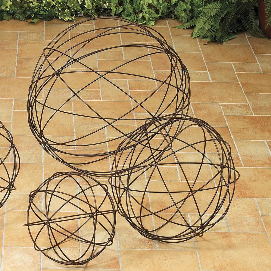 Gerson International Assorted Sized Wire Garden Spheres, Set Of 3 In