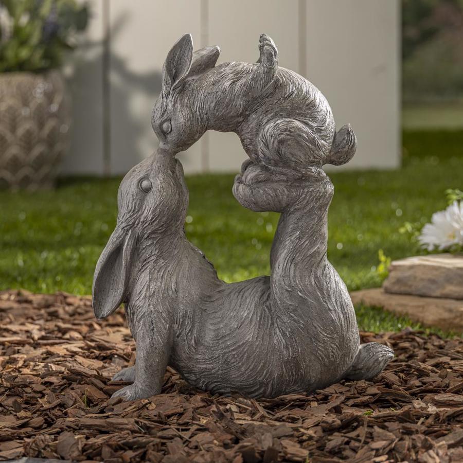 white rabbit statue