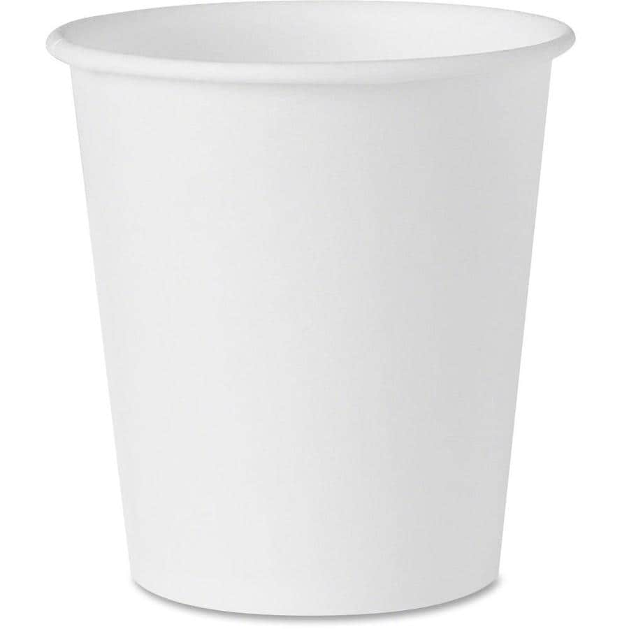 white paper cups