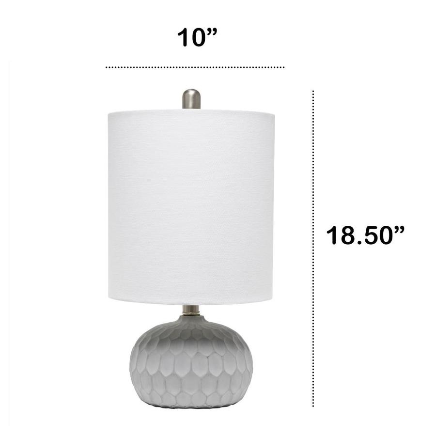 white concrete table lamp