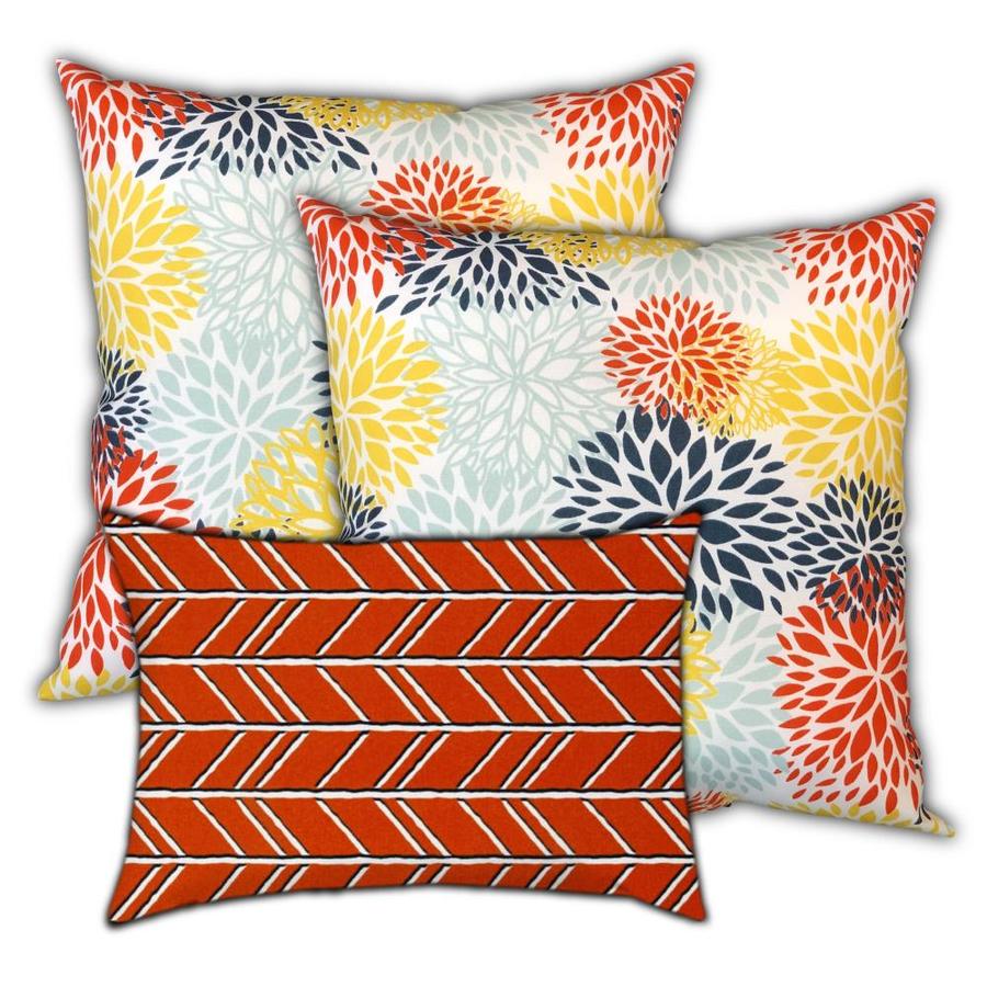 orange lumbar outdoor pillows