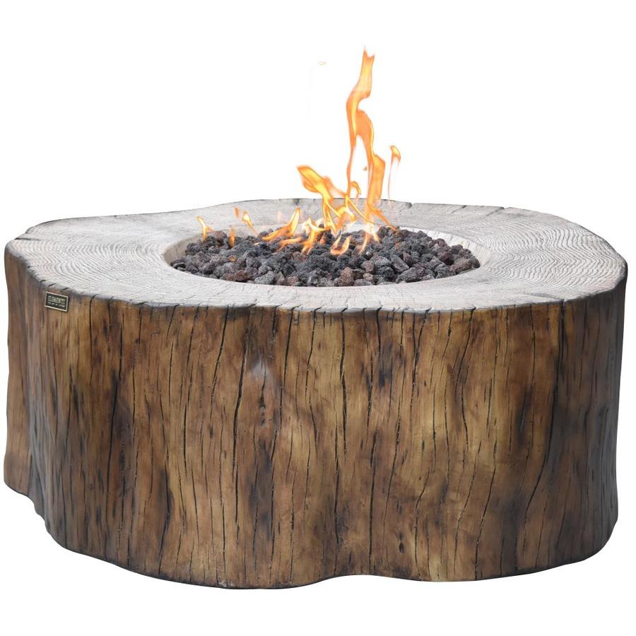 Elementi Elementi Manchester Outdoor Gas Firepit Table 42 In Natural Gas Fire Pit Patio Heater Concrete High Floor Clearance Firepits Outside Electronic Ignition Backyard Fireplace Cover Lava Rock Included In The Gas