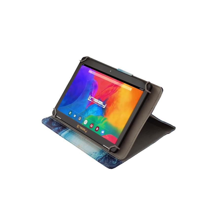 LINSAY 10.1-in Wi-fi Only Android 10 Tablet with Accessories; Case