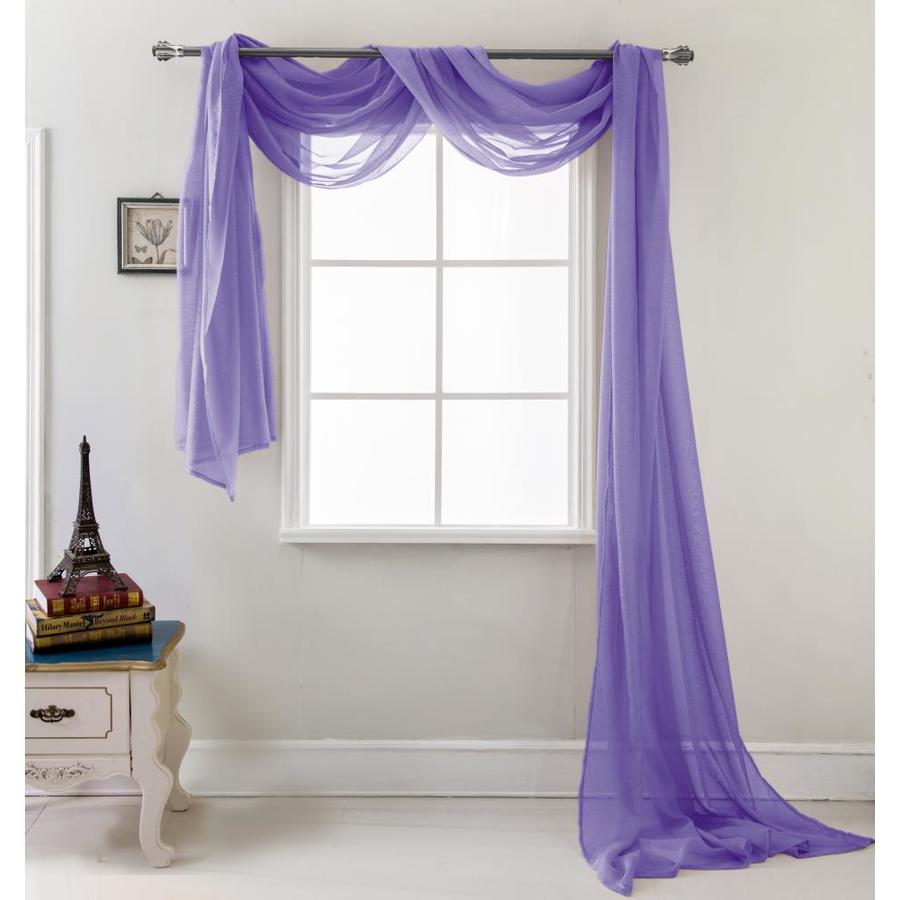 purple scarf curtains