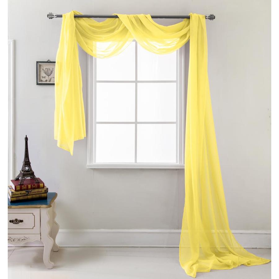 Sheer 55 x 216 in. Sheer Curtain Scarf 