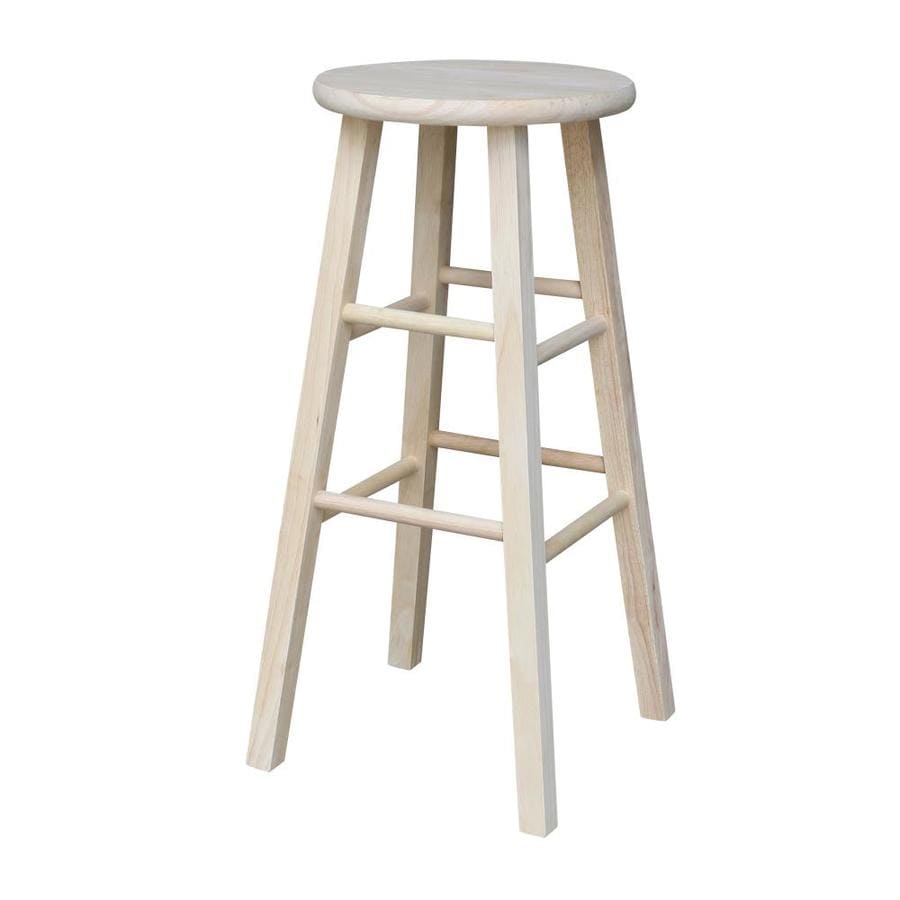 unfinished wood stool