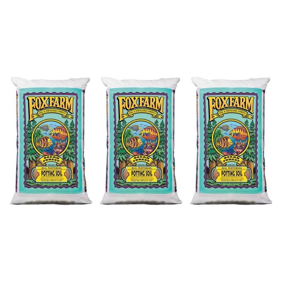 Brown 12 Quart Fox Farm FX14080 Ocean Forest Soil Bag