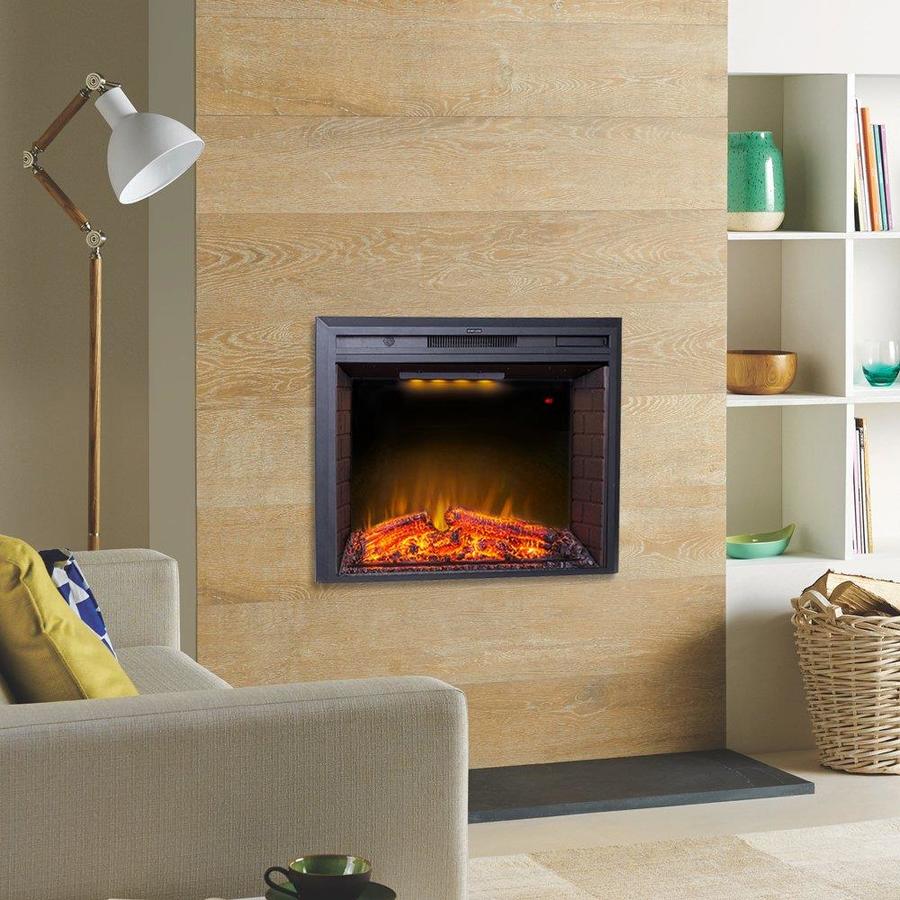 CASAINC 35.6 in. LED Recessed Wall Electric Fireplace with Over Heating