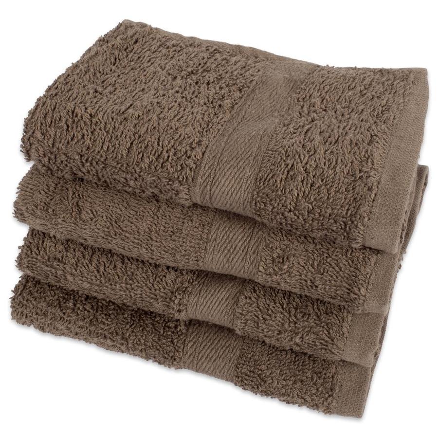 brown bath towels