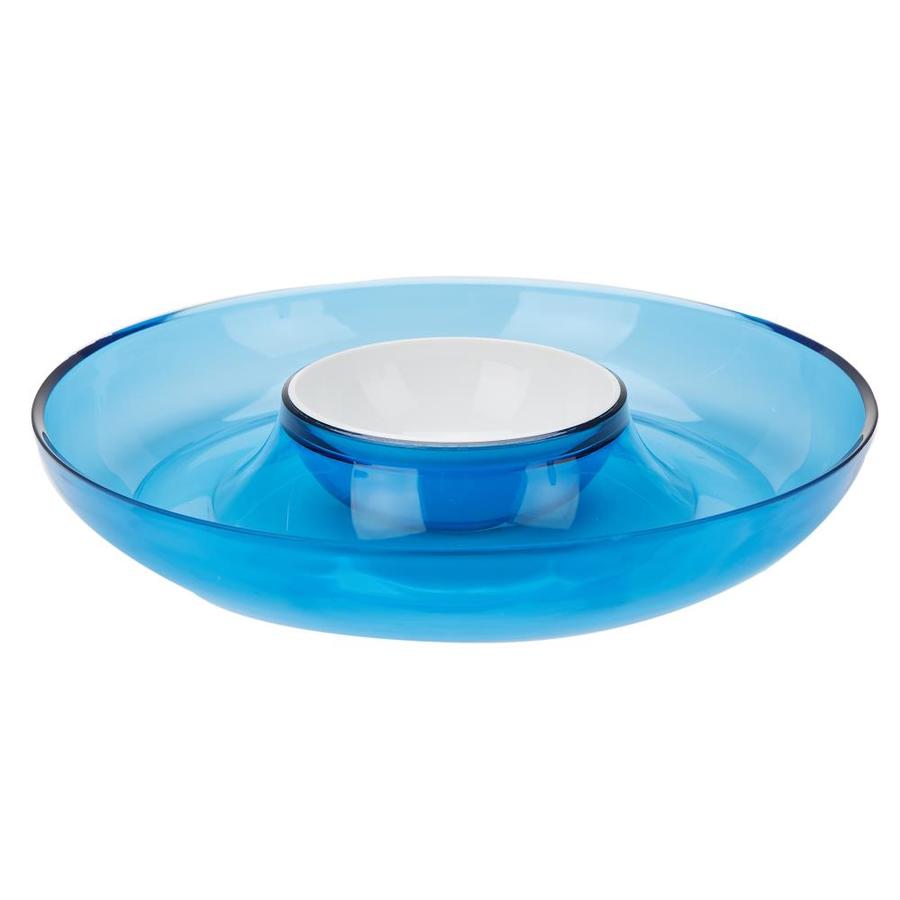 serving tray blue