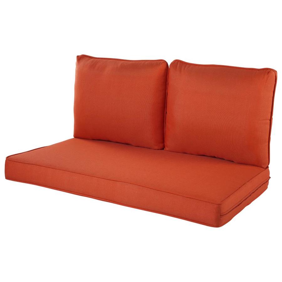 Haven Way Solartex 3 Piece Coral Patio Loveseat Cushion In The Patio Furniture Cushions Department At Lowes Com