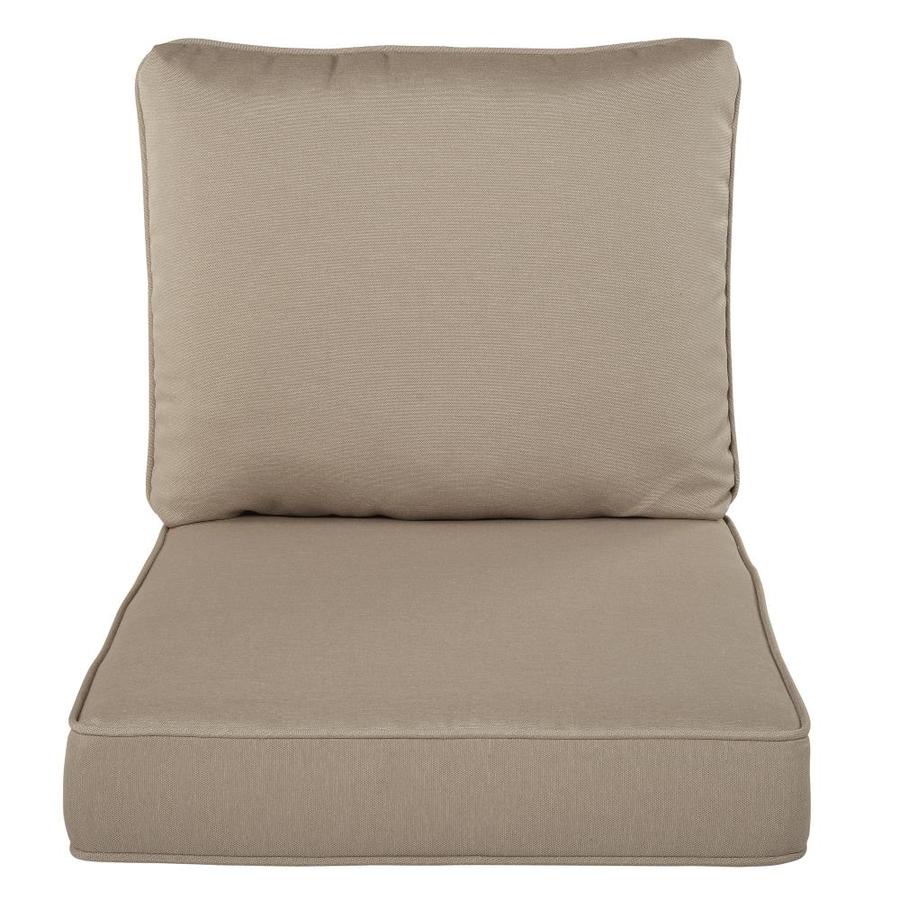 Haven Way Outdoor 2PC Chair Cushion Set, 23 In. x 26 In., Tan in the Patio Furniture Cushions