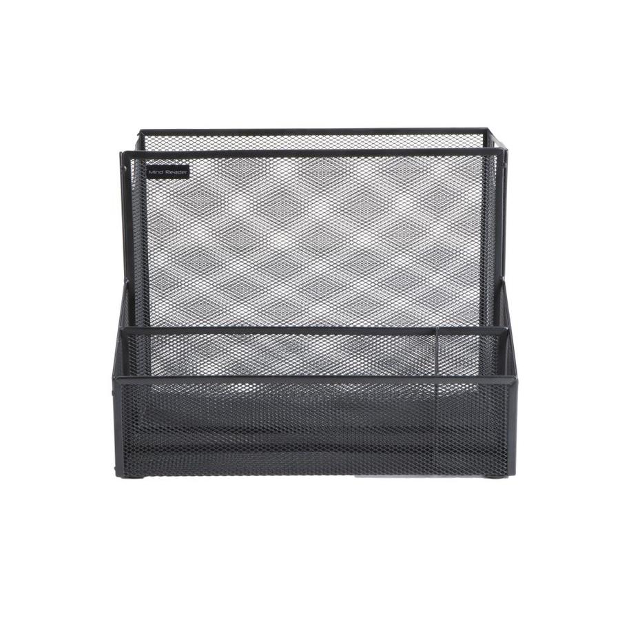 Mind Reader Mind Reader Metal Mesh Large File Organizer Storage Basket For Paper Legal Documents Folder And Magazine Holder Office Organization Black In The Office Accessories Department At Lowes Com