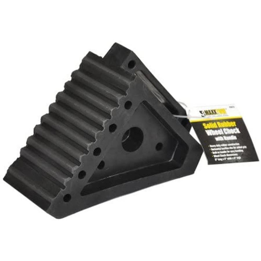 Maxxhaul Maxxhaul 70072 Solid Rubber Heavy Duty Wheel Chock In The Shop Equipment Department At Lowes Com