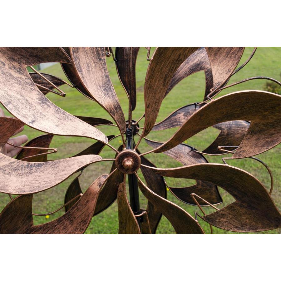 OSHOME Os Home and Office Model 622253 Copper Pinwheel Wind Spinner in