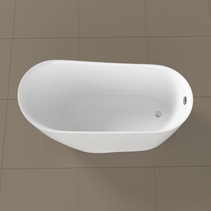 Streamline Acrylic Bathtub Series 59.1in W x 28.3in L Glossy White