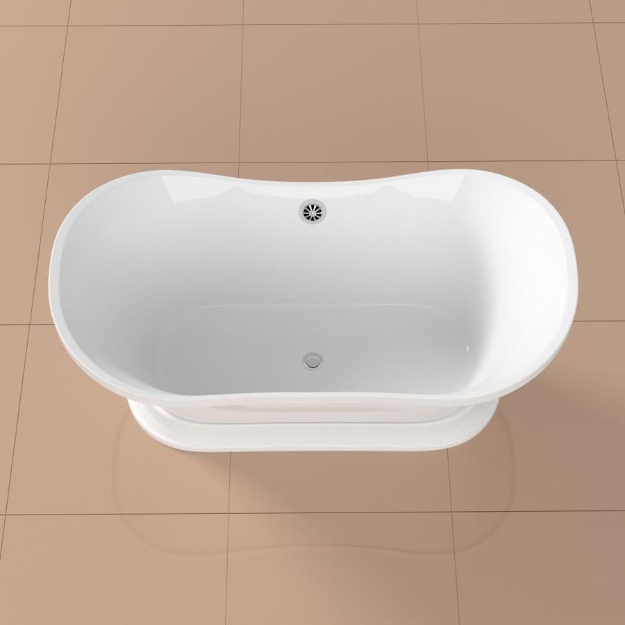 Streamline Acrylic Bathtub Series 60in W x 32in L Glossy White