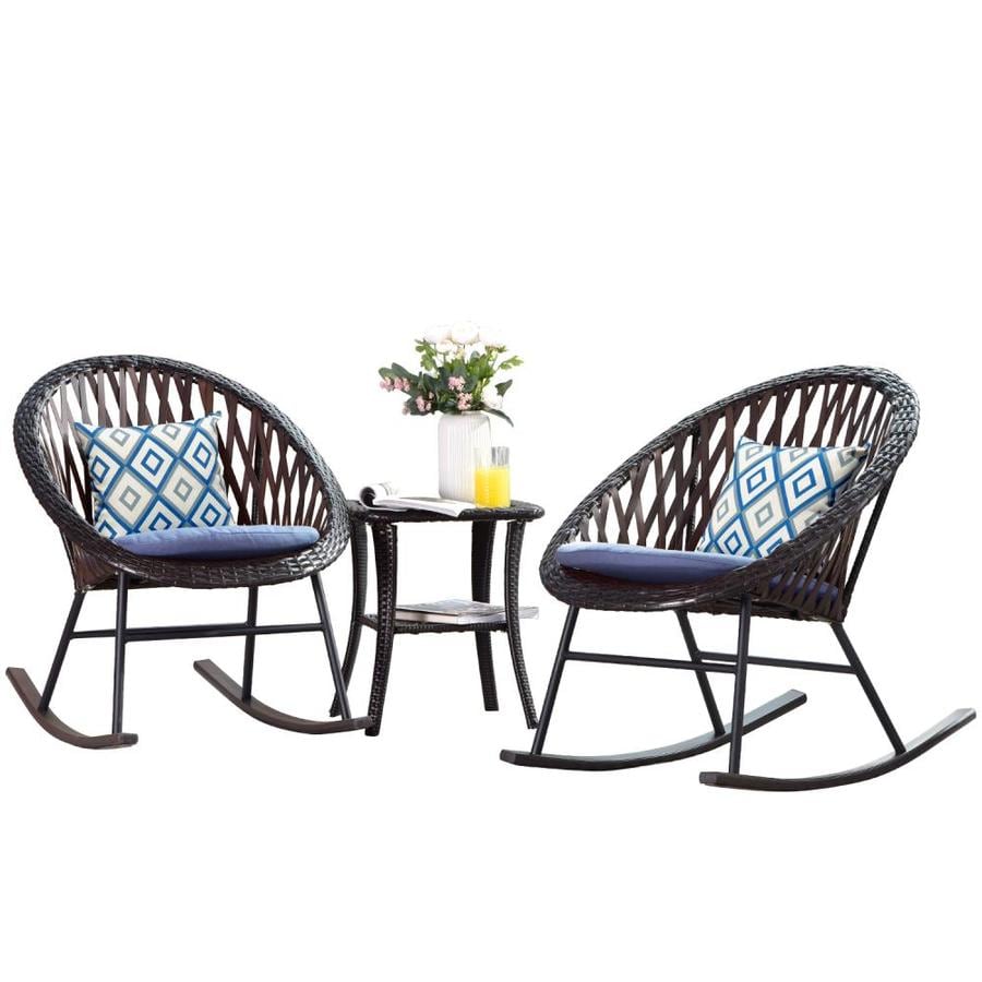 SET OF 2 Outdoor//Indoor Wood Rocking Chair Porch Patio Furniture MULTIPLE COLORS