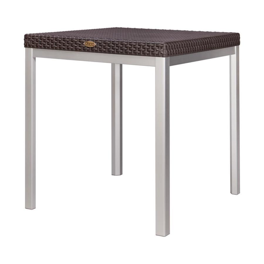 square rattan dining table