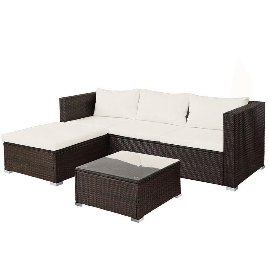 Casainc Patio Furniture 3 Piece Metal Frame Patio Conversation Set With Cushions In The Patio Conversation Sets Department At Lowes Com