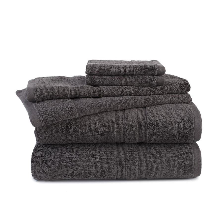 dark gray towels