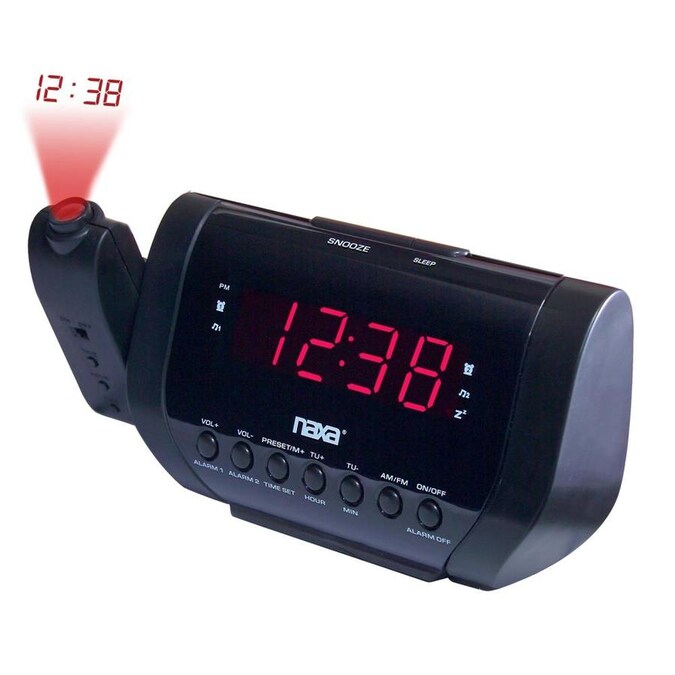 Naxa NX-163 Digital Alarm Clock with AM/FM Radio & Snooze 