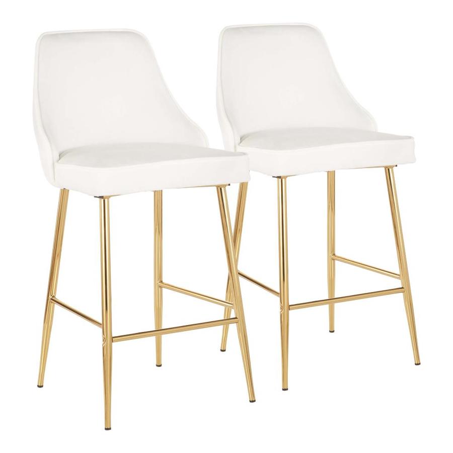 white gold bar stool