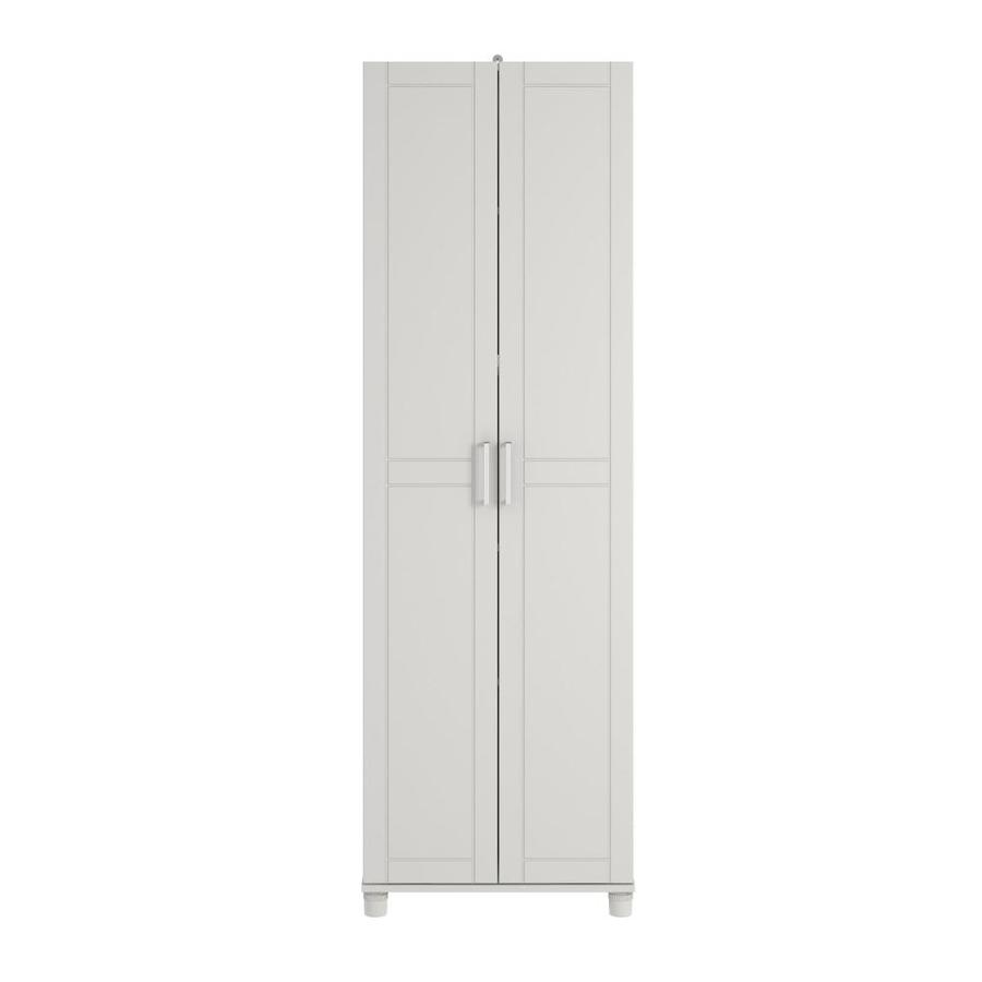 Ameriwood Home Callahan 24 In Utility Storage Cabinet White In The Garage Cabinets Department At Lowes Com