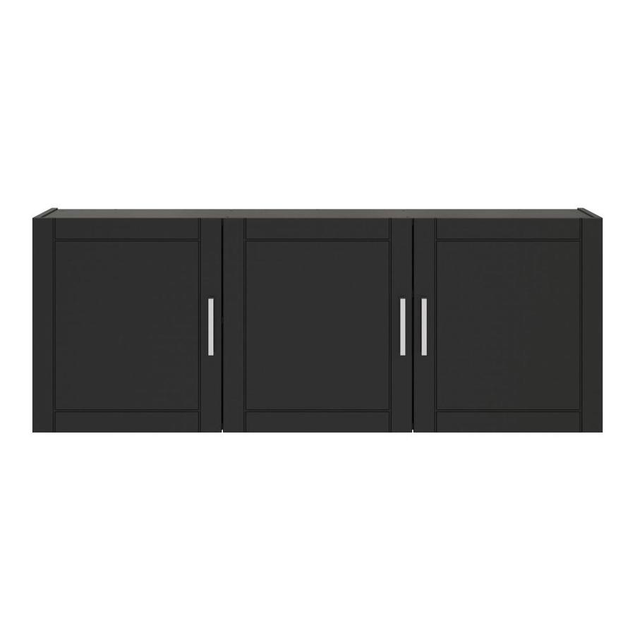 Ameriwood Home Callahan 54 In Wall Cabinet Black In The Garage Cabinets Department At Lowes Com